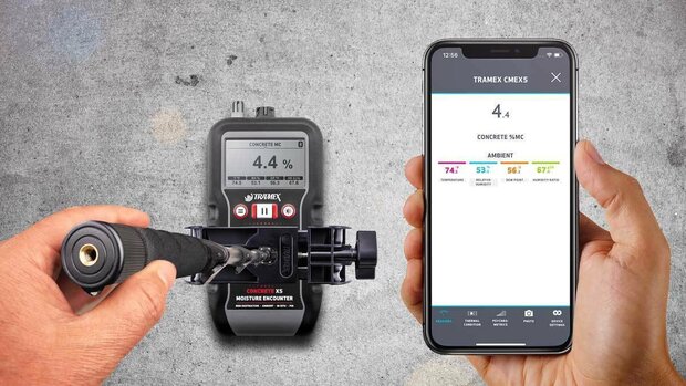 Tramex CMEX5 met telescoopsteel