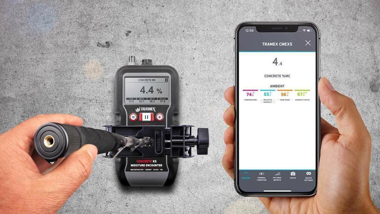 Tramex CMEX5 met telescoopsteel